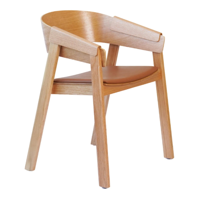 Trad Wood Chair With Pad