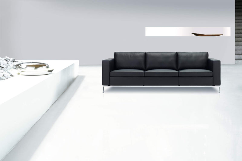 Frost L Leather Sofa - Triple