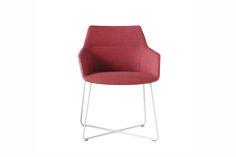 Fuze Fabric Chair w/Fixed Steel Leg