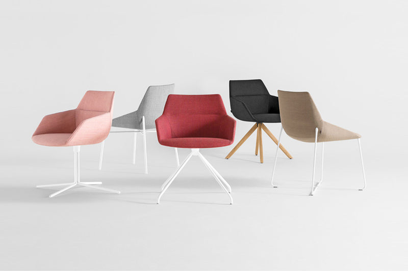 Fuze Fabric Chair w/Fixed Steel Leg