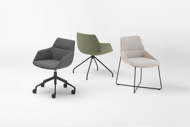 Fuze Fabric Chair w/Fixed Steel Leg