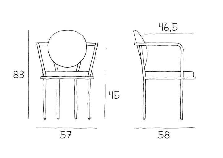 Casablanca Raw Frame Chair